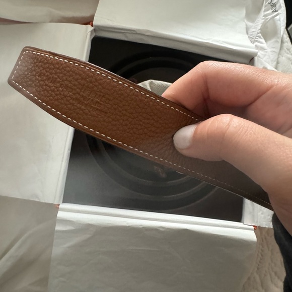Hermes NEW H belt buckle & Reversible leather 32mm. Size 80 - Picture 12 of 12